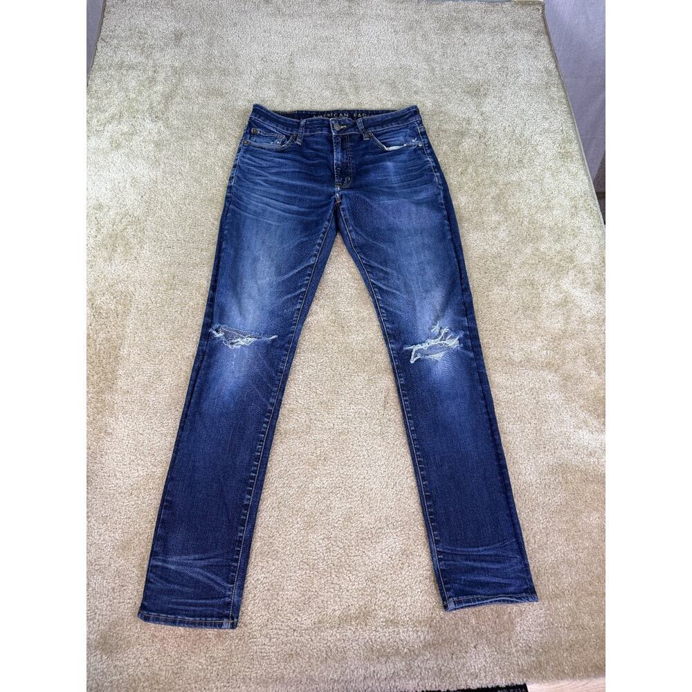AE American Eagle Jeans Next Level Flex Slim Distressed 32 x 34 (33 inseam) C095